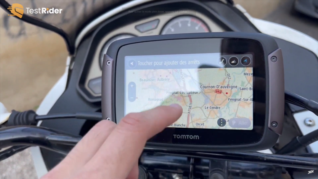 utilisation du GPS tomtom par stéphane